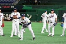 [포토]'수비훈련하는 야구대표팀' 류현진