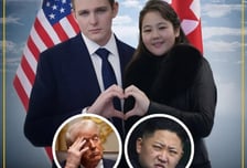 "트럼프 아들·김정은 딸 결혼, 세계평화 지름길?"…황당 밈 확산