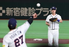 [포토]'박동원과 캐치볼하는' 김형준