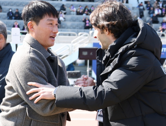 [포토] 이정효-제라드 감독 '굿게임'