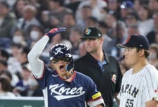 [포토] '1회초 포문연' 김도영