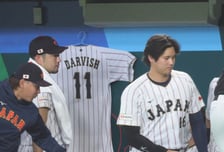 [포토] '다르빗슈의 재기를 위해!'  일본 더그아웃에 걸린 다르빗슈 유니폼