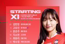 '지면 죽음의 대진' 韓 여자축구, 호주와 조 1위 결정전 선발 라인업 발표