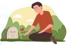 사별한 전처 묘소 찾은 남편…"아직도 챙기냐" 서운하다는 아내