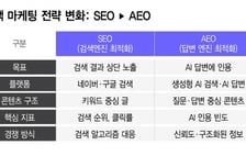 검색 대신 AI에 묻는다…마케팅 머니 'SEO→AEO' 이동