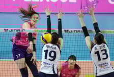 [포토] 레베카 '완벽하게 뚫었다'