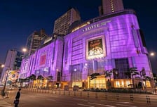 "글로벌 아미 환영"…롯데타운 명동, 보랏빛으로 물들인다