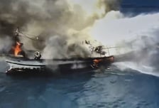 제주 차귀도 해상서 어선 화재…"한국인 선원 2명 탈출 못한 듯"