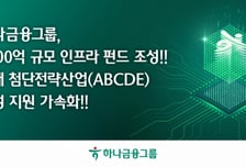 하나금융, 5000억 규모 인프라펀드 조성…신재생·AI 육성 지원