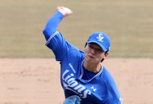 [포토]'9회말 삼자범퇴 마무리' 삼성 육선엽