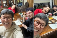 '유방암 투병' 박미선 근황, 하얗게 센 머리…밝은 미소 '눈길'