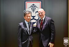 인판티노 FIFA 회장, 정몽규 축구협회장에 서신 전달 "여자대표팀 월드컵 본선 진출 축하"