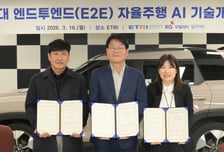 KGM, ETRI·소디스와 차세대 자율주행 AI 개발 협력