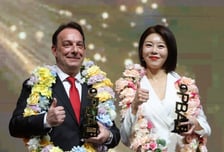 '역시' 김가영 대상 3연패-'남자부 최초 외인 수상' 산체스, 정수빈은 영플레이어상 [PBA골든큐 어워즈]