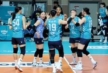 [포토] 유서연 '1세트는 가뿐하게 승리'