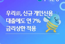 "신용대출 금리 7% 넘지 않게" 우리은행, 금리상한제 신규로 확대
