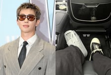 '왼쪽 발목 부상' BTS RM, 깁스 사진 올리며 "ㅠㅠ"