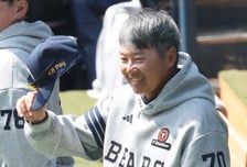 [포토] 김원형 감독 '미소는 여전히 어린왕자'