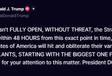 트럼프 "48시간내 호르무즈 개방하라"