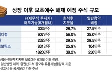 '청약 흥행' 반년 내…보호예수 해제 물량이 일반공모 10배 상회