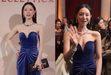 "김지원 아닌 줄" 파격 노출 드레스 입은 근황...팬들은 걱정