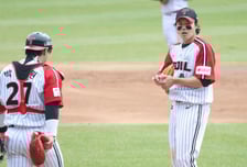 [포토] 임찬규 'kt가 이렇게 강했어?'