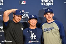 '와!' 다저스 마운드 점령한 日, 사사키·오타니·야마모토 3연전 등판→"MLB 역사상 최초 일본 투수 3연전"