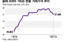 너무 뛰었나… 거침없던 D램값 숨고르기