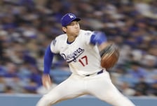 '야구의 신' 오타니, '160㎞ 강속구' 앞세워 6이닝 무실점→시즌 첫 승! MLB 커리어 22⅔이닝 연속 실점 없다