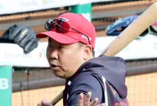 [포토] 이범호 감독, 윤도현에 타격 특강