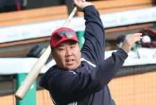 [포토] 이범호 감독, 여차하면 현역 복귀