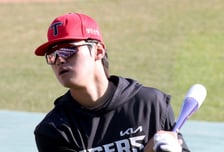 [포토] 김도영 '몽환미 날리며 스윙'