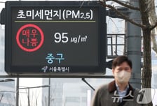 [오늘 날씨] 낮 포근, 밤부터 '비'…미세먼지 주의보