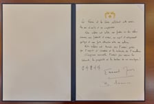 "감사합니다" 한글로 적은 마크롱…김 여사 "너무 잘쓰셨다"