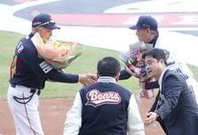 [포토] 김경문-김원형 '굿게임'