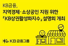 KB금융, 'KB상권활성화지수' 설명회 개최…지역경제 살리기 앞장