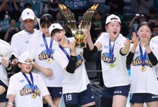 [포토] 유서연-권민지 '우승 세리머니 파워'