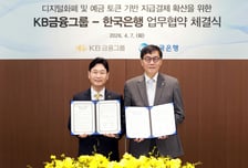KB금융, 한은과 '프로젝트 한강' 추진 업무협약 체결