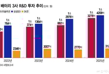 '캐즘' 뚫고 R&amp;D에 '조 단위' 쓰는 K배터리..중국과 격차는 여전