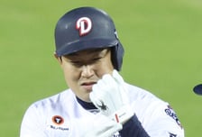 [포토] 양의지 '곰들의 시간이 오고 있다'