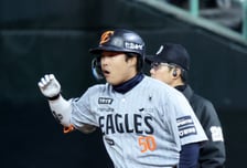 [포토]'9회초 적시타 치고 교체요청' 강백호