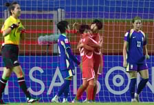 '슈팅 수 0-32' 韓 축구 역대급 굴욕, 북한에 0-5 참패 '女 U20 아시안컵 조 2위 8강'