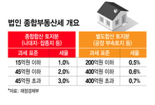 "대대적 부담 안겨야"… 법인 종부세율 인상·과표신설 가능성