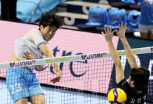 [포토]내 속공은 '아무도 못막지' 김민재