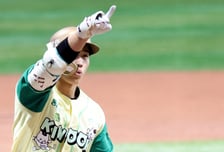 [한번에쓱] 안우진 선발이라 더 힘이 난다! '1회말 선두타자 홈런' 이주형