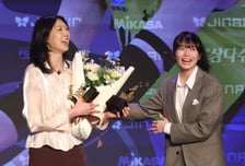 [포토] 양효진, 마지막 시상식에서 신기록상