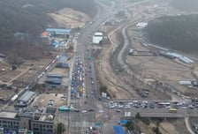 의정부 성모병원 앞 사거리 교통 흐름 '개선'…차로 확장 '효과'