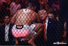 트럼프 홀린 미남 UFC 파이터 "격투기 하기엔 얼굴이 아깝다"... 전 세계 생중계된 '은밀한 대화'