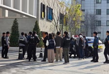 '성폭력 공익제보' 지혜복 교사, 서울교육청 고공농성 중 연행