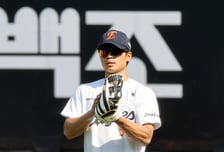 [포토]  '외야수비훈련' 오재원